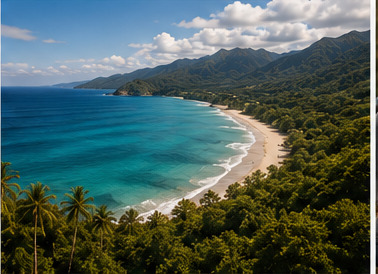 Costa Rica coastline